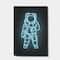 Designart - Neon Astronaut - Modern & Contemporary Premium Canvas Wall Art